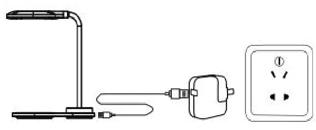 Dongguan Green Power One ENZ1002 BLK Lamp with Wireless Charger-Instructions