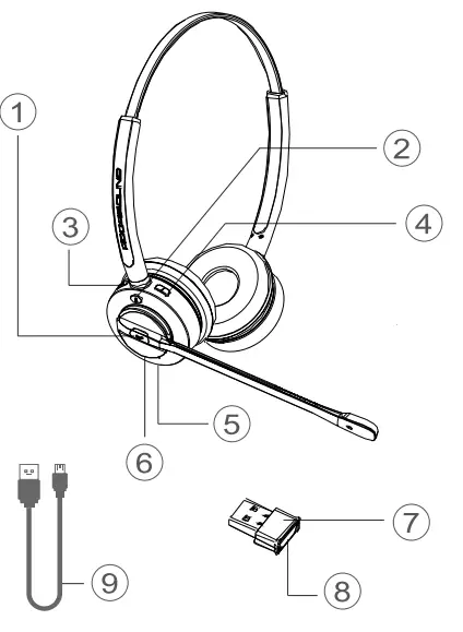 ADDASOUND Inspire 16 Professional Wireless Headset - FIG