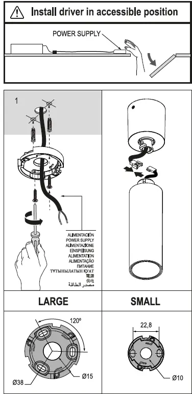 FLOS ARCHITECTURAL C1 Ceiling and Wall Spotlight fig 6