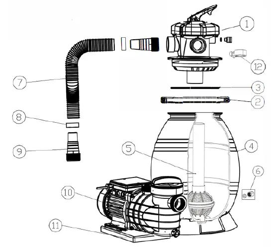 CONRAD 2490492 Sand Filter Pump FIG 1