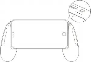 HYPERX Charging Controller Grips Power Button