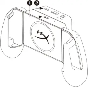 HYPERX Charging Controller Grips Wired Charging