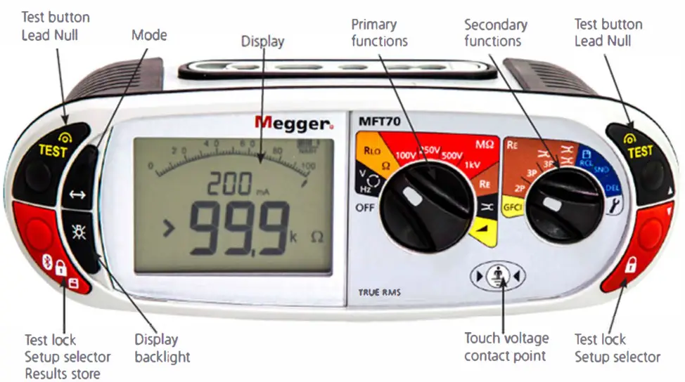 Megger Multifunction Tester - Measuring Insulation Resistanc