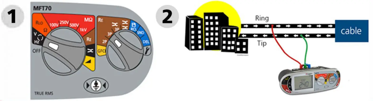 Megger Multifunction Tester - Measuring Voltage