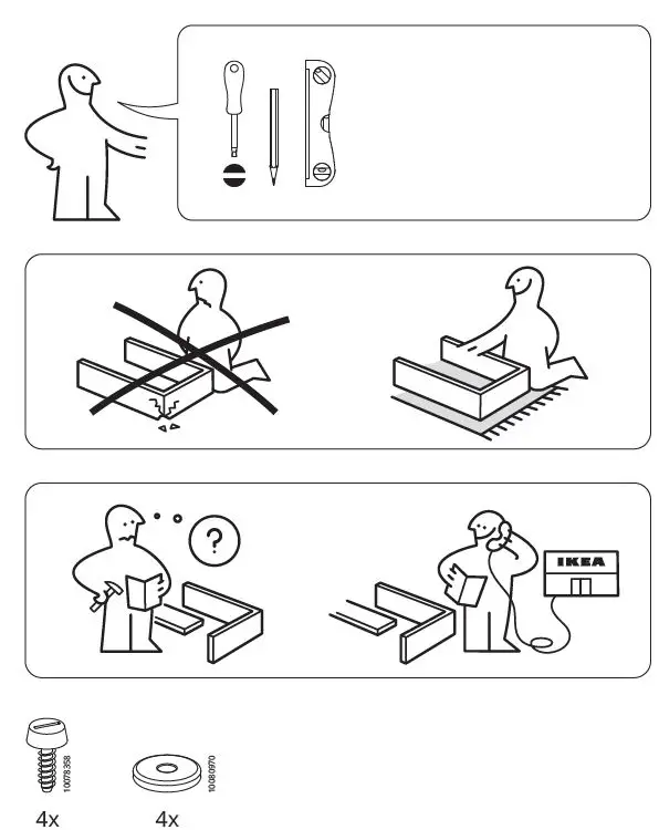 IKEA 605.055.11 HJÄLPA Suspension Rail Fig1
