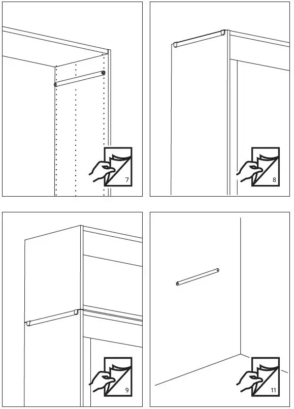 IKEA 605.055.11 HJÄLPA Suspension Rail Fig2