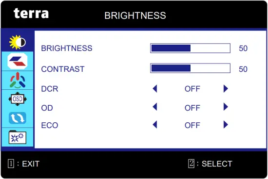 terra 27 Inch LCD-LED - BRIGHTNESS