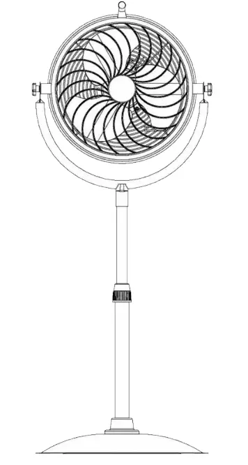Commercial-Electric-Turbo High-Velocity-Pedestal-Fan