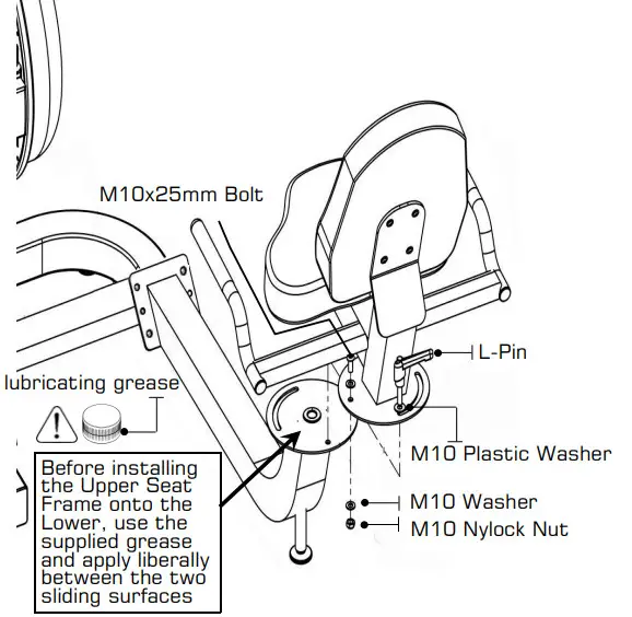FIRST DEGREE FITNESS E750 Fluid Exercise Cycle - STEP 3