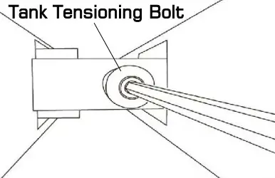 FIRST DEGREE FITNESS E750 Fluid Exercise Cycle - Tank Belt Adjustment 4