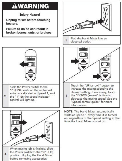 KitchenAid KHM72 7-Speed Hand Mixer Contour FIG 2