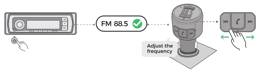 Octeso 8E 9951 AB01 Wireless FM Transmitter - bluthoot usb taIM
