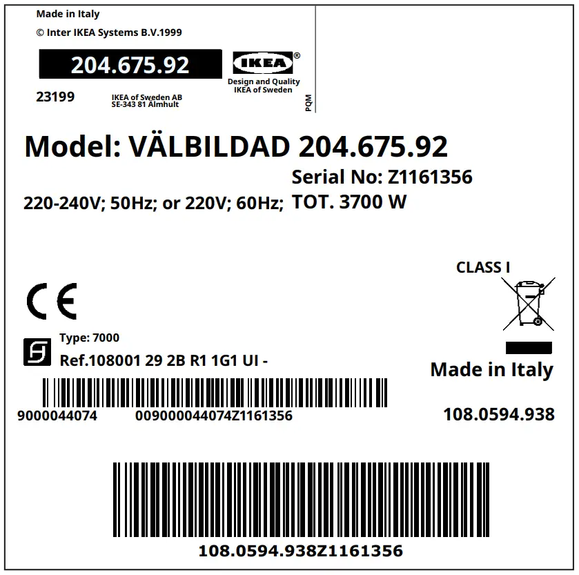 IKEA 204 675 92 VALBILDAD Induction Hob - fig 8