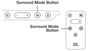 CHANGING THE SURROUND MODE