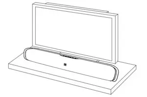 PLACING THE SOUNDBAR ON A TABLE