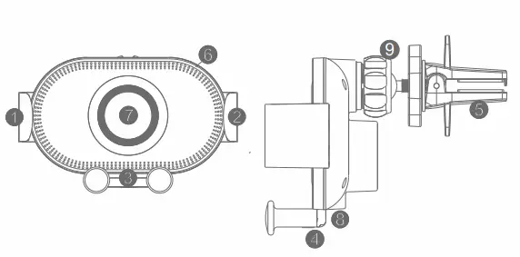 Shenzhenbangzaokejiyouxiangongsi S3 Full-automatic Car Wireless Charging Instructions - Product introduction