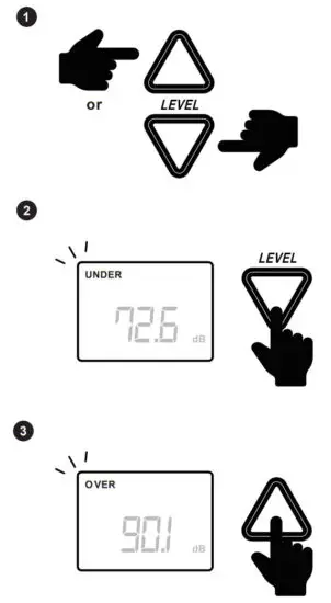 MASTECH MS6708 Digital Sound Level Meter - RANGE