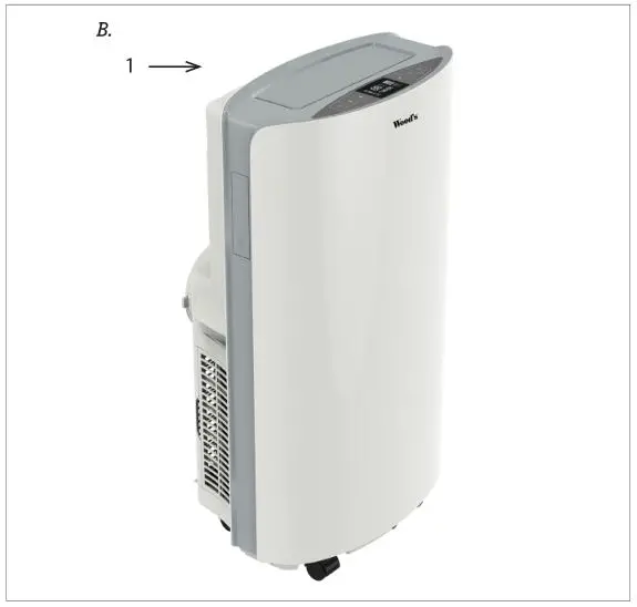 Woods Ac Cortina Silent 12K - Product Description B