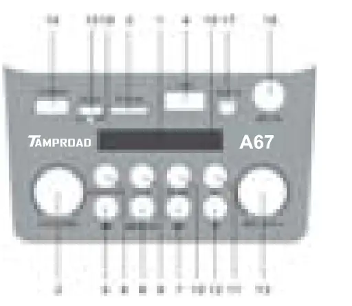 TAMPROAD A67 Portable Bluetooth Speaker - led skin