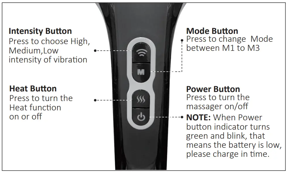 Snailax-SL-498-CORDLESS-HANDHELD-MASSAGER-WITH-HEAT-3