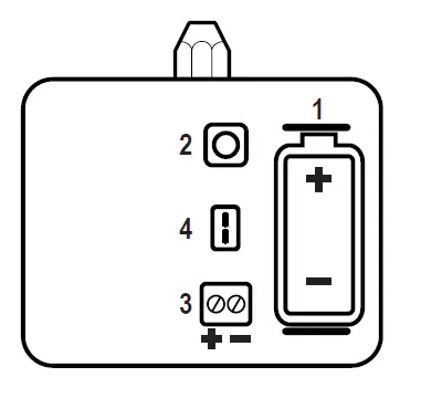 SENECA R-BT2 Spare Part Battery for R-GWR-IP-2 Sensor fig 2