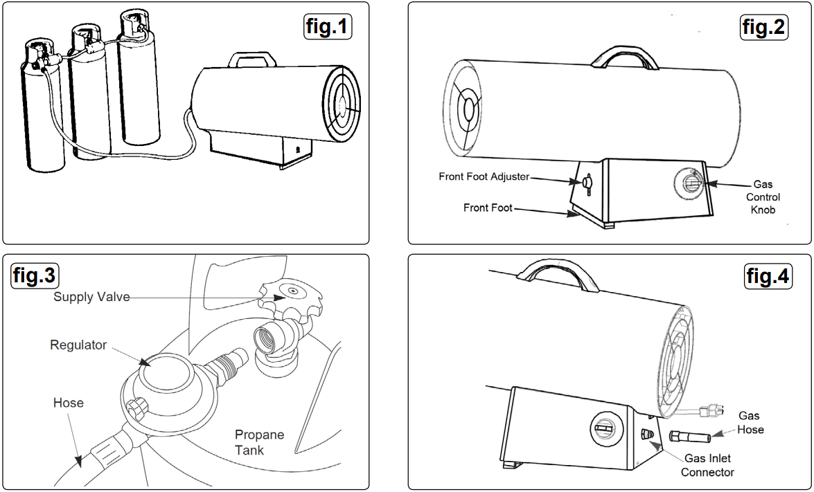 SEALEY LP100V3 Space Warmer Propane Heaters - FIG 2