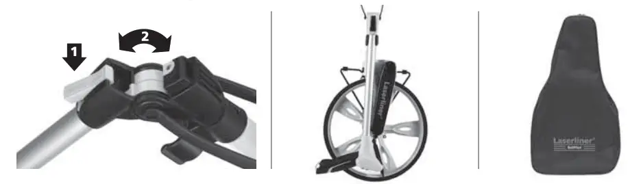 Laserliner RollPilot D12 Electronic Measuring Wheel - carrying