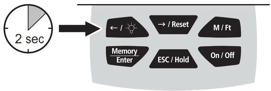 Laserliner RollPilot D12 Electronic Measuring Wheel - switches