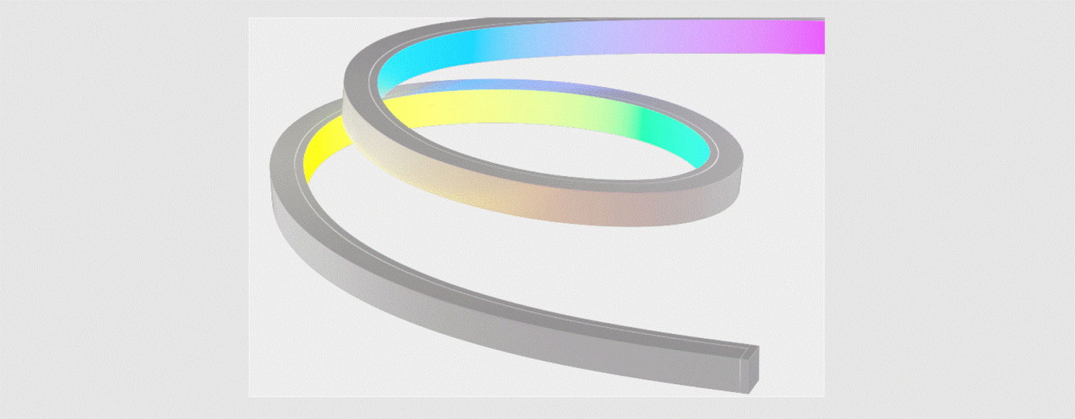 Luminii Kbl-f-v-spi Kurba Pixel Large Vertical Flexible Led Strip Instruction Manual