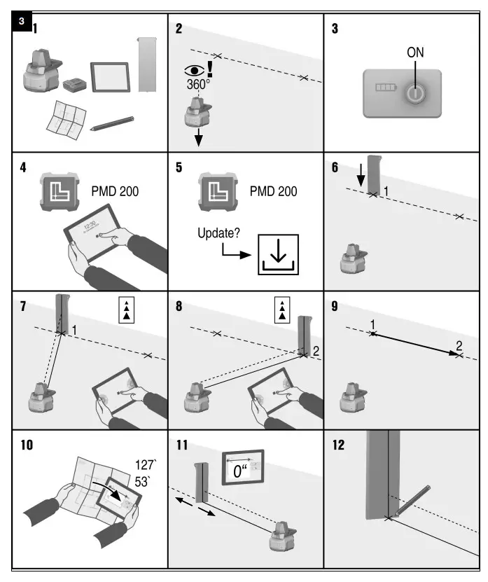 HILTI PMD 200 Jobsite Layout Tool - Figure 2