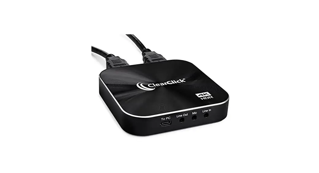 Clearclick Hd Capture+stream 4k60 Hdmi Input And Passthrough 1080p60 Recording And Live Streaming User Manual