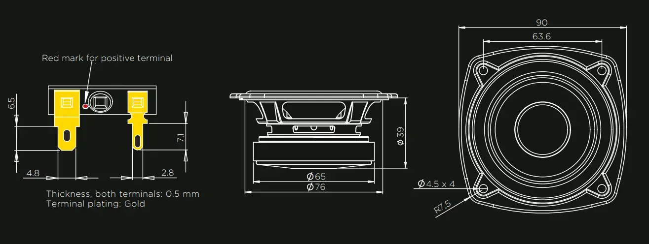 VIBE sound CVEN 3 Way Sound Quality Component Speaker fig 6