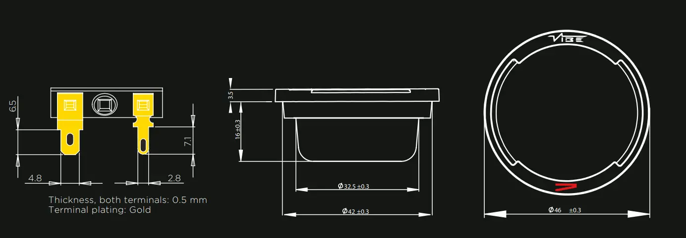 VIBE sound CVEN 3 Way Sound Quality Component Speaker fig 8