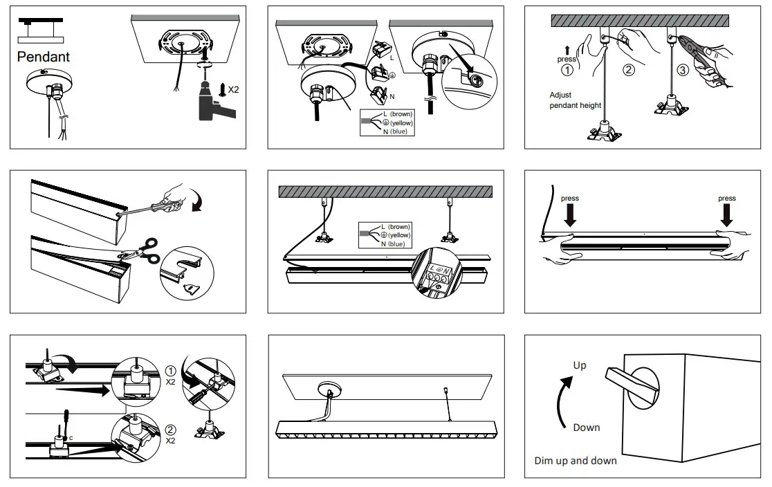 INTER LIGHT IL-LO30K3AD Orion Linear LED DIM Spotlights - Figure 1