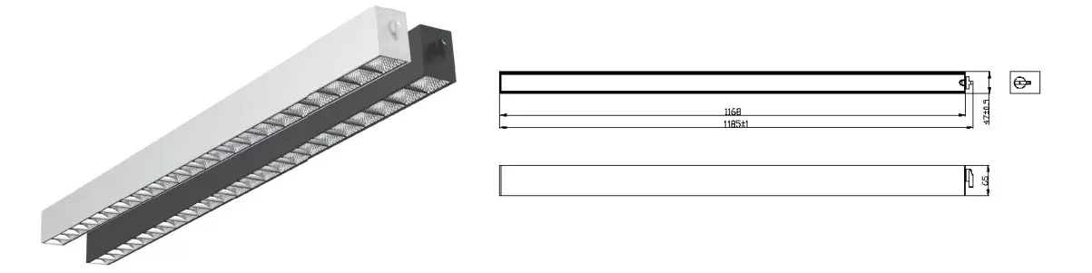 INTER LIGHT IL-LO30K3AD Orion Linear LED DIM Spotlights