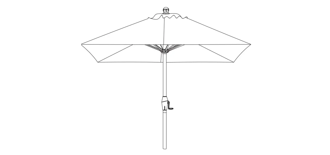 Seasons Sentry Umb-822120 10 Inch Square Market Umbrella User Manual