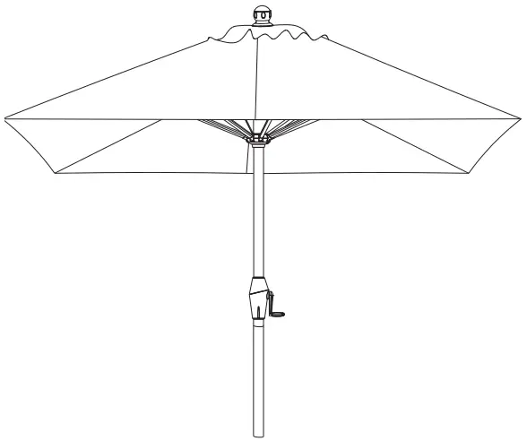seasons SENTRY UMB-822120 10 Inch Square Market Umbrella-fig2