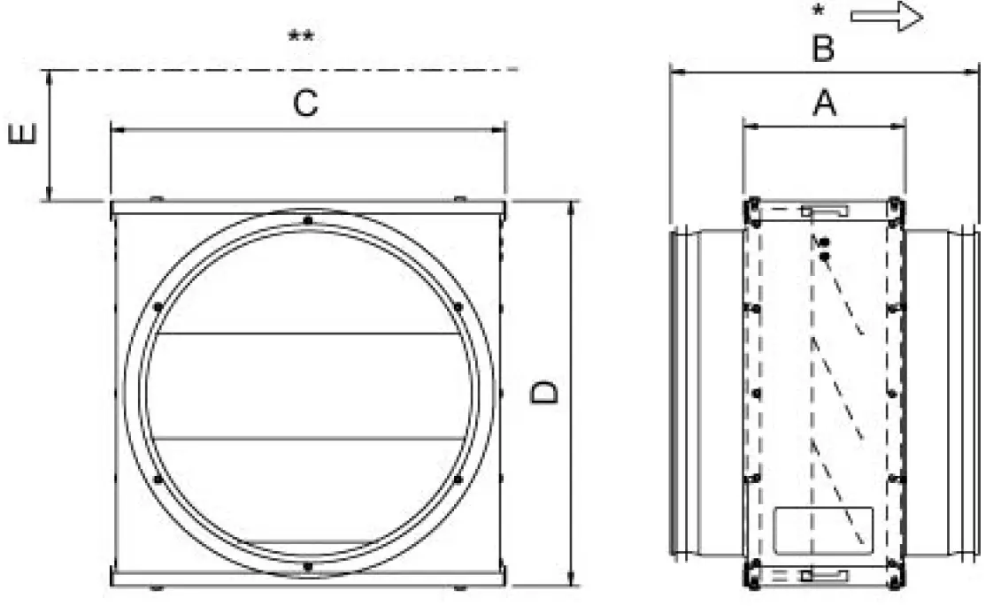systemair 1627 VKK-250 Back Draft Damper 02