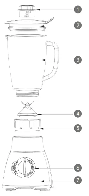 wilfa XPLODE BL3B P1800, BBLSP 1800S Blender - fig