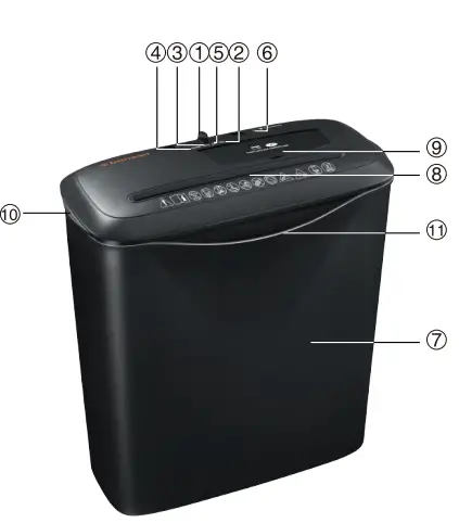 bonsaii-S120-C-8-Sheet-Strip-Cut-Personal-Home-Shredder-FIG-1