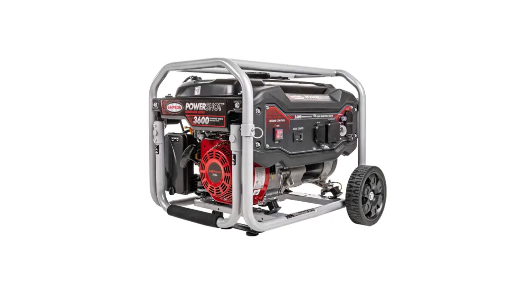 Simpson Spg3645 Powershot Portable Generator User Guide