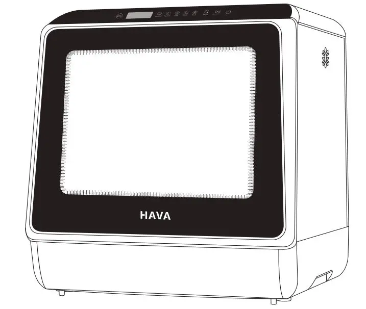 Hava R01 Compact Countertop Dishwasher User Manual