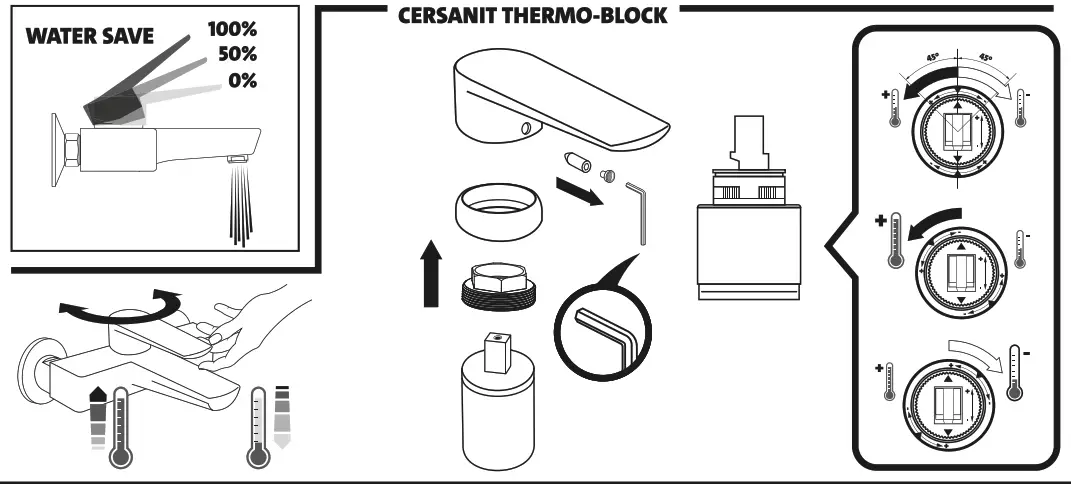 cersanit Flavis 63035 Shower Bath Faucet - fig 1