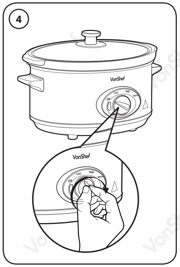 2013340 6.5L Slow Cooker Operation