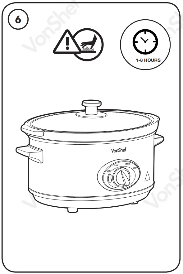 2013340 6.5L Slow Cooker Operation