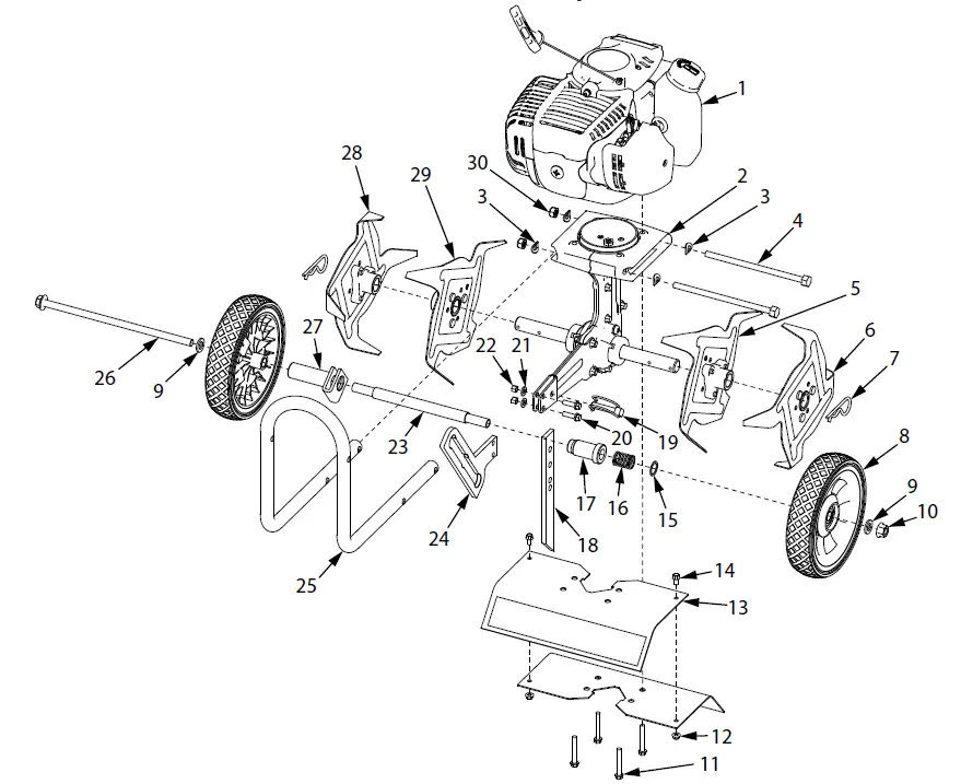 Earthquake MC440 4-Cycle Cultivator 15