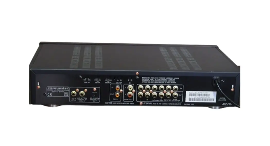 Marantz Dp870 Digital Processor User Guide