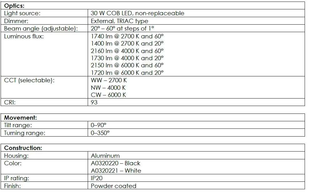 ARTECTA-A0320220-Newark-30-W-CCT-Zoom-20°-60°-Cool-White-30-W-LED-Light-04