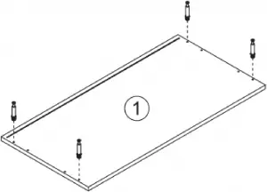 OVELA Pizzola 3 Drawer Cabinet-ASSEMBLY Step 2