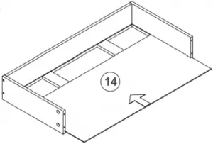OVELA Pizzola 3 Drawer Cabinet-ASSEMBLY Step 9-B